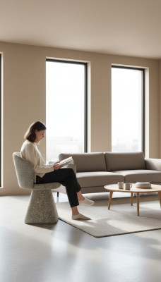 Bequem Stuhl Beige Robust Lehnstuhl Textil Komfortabel Esszimmer Stühle