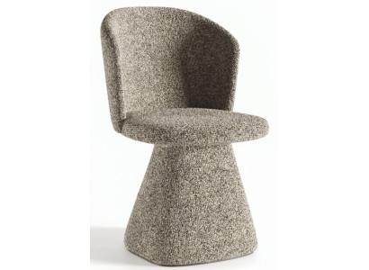 Bequem Stuhl Beige Robust Lehnstuhl Textil Komfortabel Esszimmer Stühle
