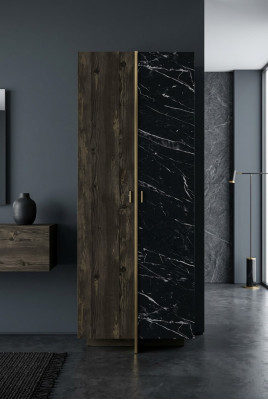 Kleiderschrank Schlafzimmer Moderne Möbel Schwarz Holz Luxus Design