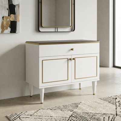 Schlafzimmer Luxus Kommoden Elegant Weiß Moderne Möbel stilvolles