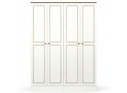 Kleiderschrank Schrank Wandschrank Garderobe Schlafzimmer Modern Weiß 140cm