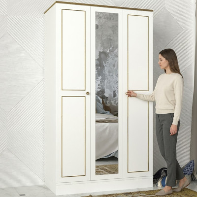 Schlafzimmer Kleiderschrank Holz Luxus Design Weiß Moderne Möbel