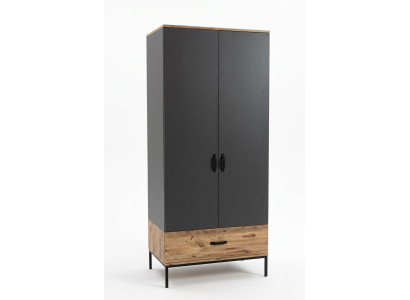 Kleiderschrank Kindezimmer Moderne Möbel Holz Luxus Design Grau Jugendmöbel