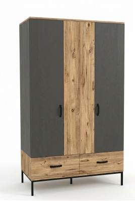 Kleiderschrank Kindezimmer Moderne Möbel Holz Luxus Design Braun Jugendmöbel