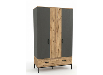 Kleiderschrank Kindezimmer Moderne Möbel Holz Luxus Design Braun Jugendmöbel
