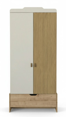 Kleiderschrank Jugendzimmer Moderne Möbel Weiß Holz Luxus Design Beige Schränke