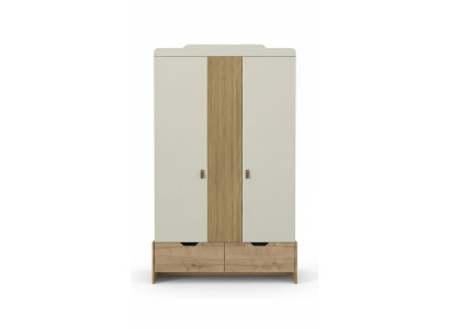 Kleiderschrank Jugendzimmer Schrank Schränke Möbel Weiß Holz Luxus Design Beige