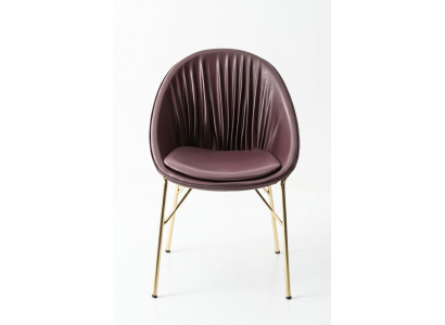 Esszimmer Moderne Design Textil Braun Lehnstuhl Stuhl Polsterstuhl Luxus Möbel