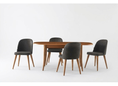 Esszimmer Essgruppe Essecke Ausziehbar Esstisch Stühle 7tlg Braun