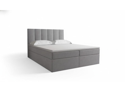 Bett Boxspring Braun Design Bett XXL Big Polster Hotel Modern Luxus Doppel Bett