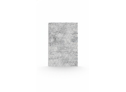 Teppich Bodenteppich Kurzflor Geometrisches Muster Flur Foyer Grau Teppiche