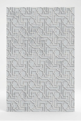 Abstrakter Geometrisches Muster Wohnzimmerteppich Teppich Kurzflor Grau