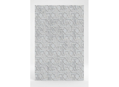Abstrakter Geometrisches Muster Wohnzimmerteppich Teppich Kurzflor Grau
