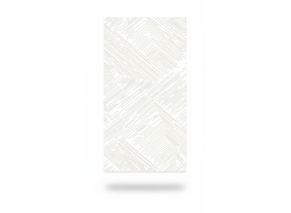 Teppich Wohnzimmerteppich Kurz Flor Weiß Linien Einfarbig Unifarben Teppiche