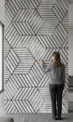 Teppich Geometrisches Muster Schwarz Weiß Wohnzimmer Arbeitszimmer Teppiche