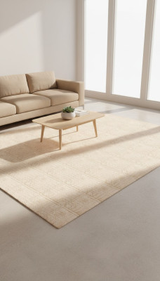 Beige Teppich Wohnzimmer Flur Teppich Kurzflor Unifarben Rauten Muster