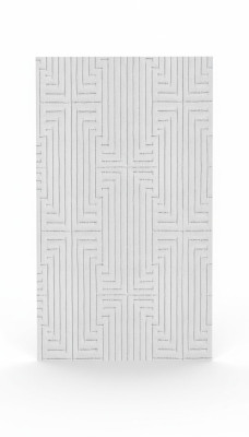 Beige Teppich Kurzflor Geometrisches Design Abstrakte Optik 3D Effekt Teppiche
