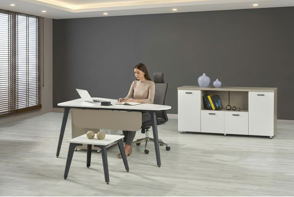 Büro Möbel Einrichtung Set Arbeitszimmer Schreibtisch Couchtisch Sideboard 3tlg