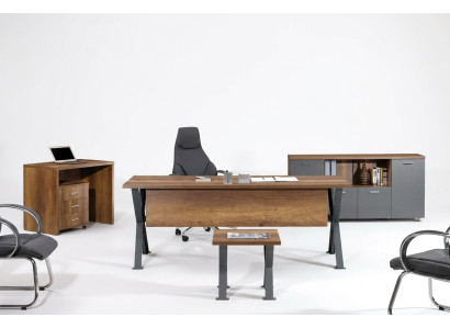 Arbeitszimmer Set Büro Möbel Einrichtung Schreibtisch Sideboard Couchtisch 5tlg.