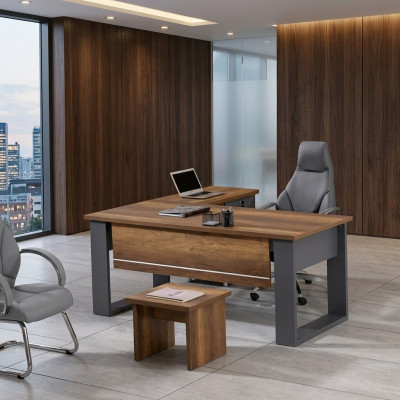 Arbeitszimmer Set Schreibtisch Arbeitsfläche Kommode Couchtisch Holz