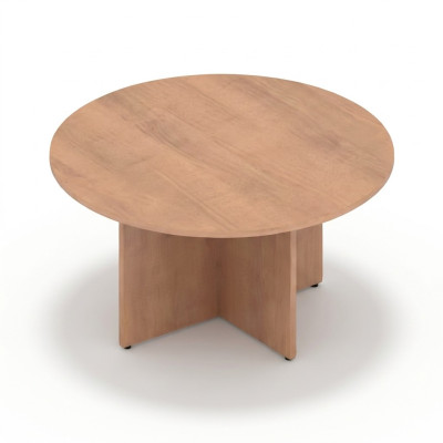Beige Rund Schreibtisch Holztisch Tisch Arbeitstisch Wohnzimmer Büromöbel