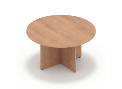 Beige Rund Schreibtisch Holztisch Tisch Arbeitstisch Wohnzimmer Büromöbel