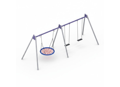 Schaukelplatz Spielgelände Kinderspielplatz Spielbereich Vogelnestschaukel