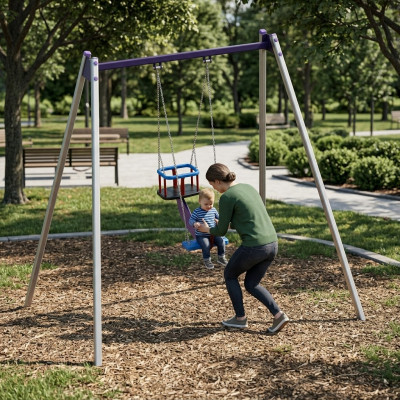 Schaukelplatz Nestschaukel Gummischaukel DoppelschaukelKinderschaukel Kinderpark