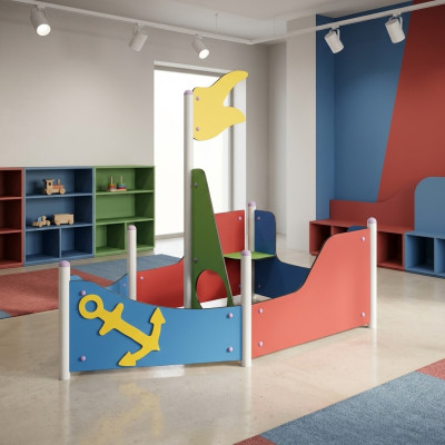 Spielplatz Piratenboote Freizeitplatz Spielzeugboote Segelspielzeug Naturspiel