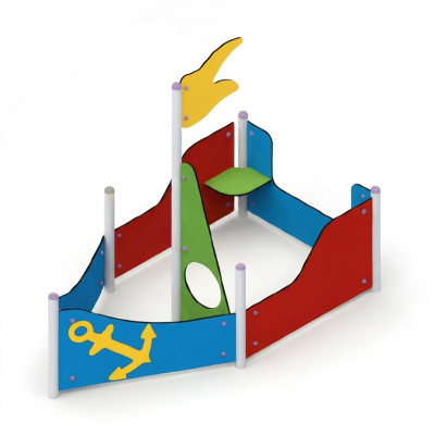 Spielplatz Piratenboote Freizeitplatz Spielzeugboote Segelspielzeug Naturspiel