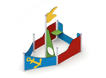 Spielplatz Piratenboote Freizeitplatz Spielzeugboote Segelspielzeug Naturspiel