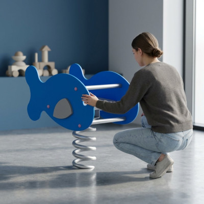 Schaukelwippe Wippgerät Wippe Schwingwippe Kinderwippe Spielplatz Fisch