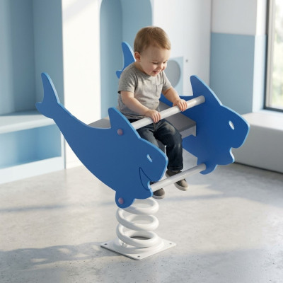 Schaukelwippe Wippgerät Wippe Schwingwippe Kinderwippe Spielplatz Wippen Hai