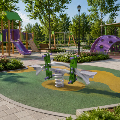 Schaukelwippe Wippgerät Doppelte Wippe Schwingwippe Spielplatz Wippen