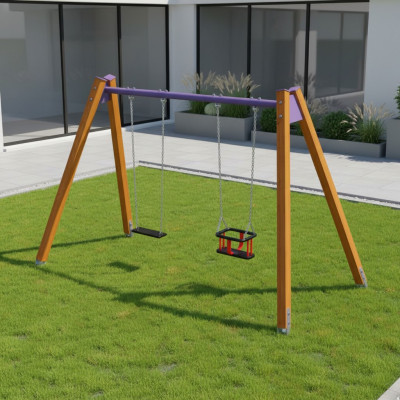 Schaukel Abenteuerspielplatz Balancewippe Wippgerät ErholungsgebietSchaukeltier