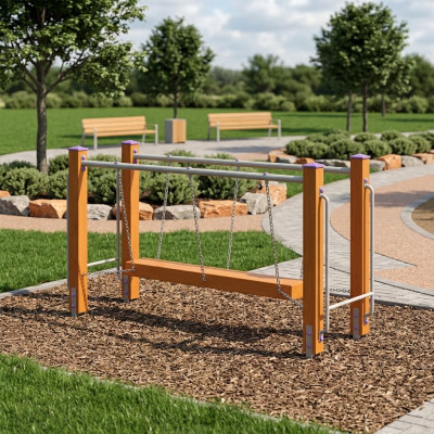 Spielplatz Balancierbrücke Schwebebalken Hängebrücke Kletterbrücke Wackelbalken