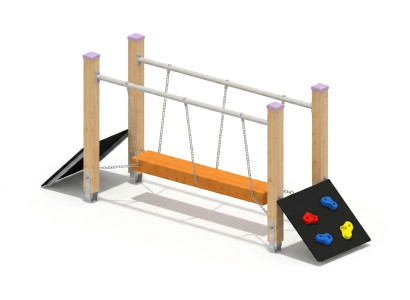 Spielplatz Schwingbrücke Balancierbrücke Hängebrücke Kletterbrücke Wackelbalken