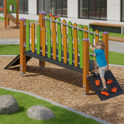 Spielplatz Balancierbrücke Hängebrücke Kletterbrücke Wackelbalken Schwebebalken