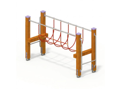 Spielplatz Hängebrücke  Schwebebalken Balancierbrücke Kletterbrücke Wackelbalken