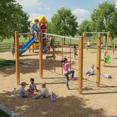 Aktivplatz Spielplatz Spielbereich Spielstätte Spielplatzanlage Hochwertigkeit
