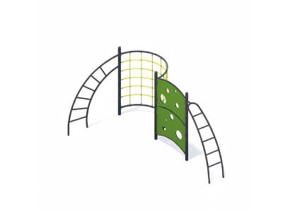 Aktivplatz Spielplatz Hängeübergänge Seilstangen Kletterstangen Greifstangen
