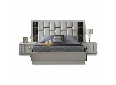 Bett Schlafzimmer Möbel Betten Design Luxus Doppel Design Holz Weiß Modern