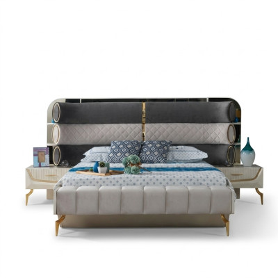 Schlafzimmer Komplettset Designer Schlafzimmermöbel Set Komplettangebot 3tlg.