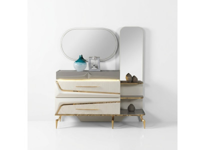 Kommode Weiß Luxus Holzmöbel Design Moderne Schlafzimmer Einrichtung Schrank