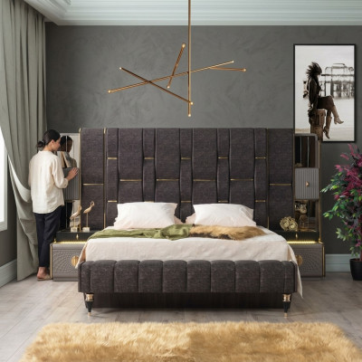 Schlafzimmer Komplettset Designer Schlafzimmermöbel Komplettangebot Set  3tlg.