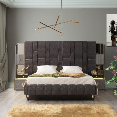 Schlafzimmer Komplettset Designer Schlafzimmermöbel Komplettangebot Set  3tlg.