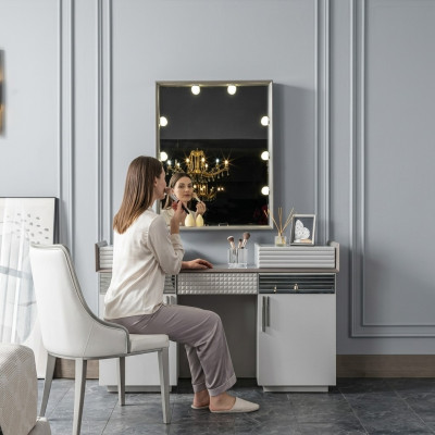 Kommode Weiß Luxus Holzmöbel Hochwertig Design Moderne Schlafzimmer Einrichtung