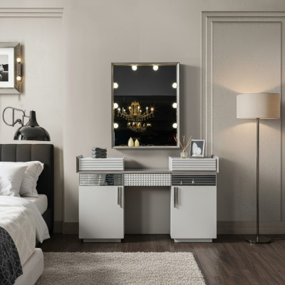 Kommode Weiß Luxus Holzmöbel Hochwertig Design Moderne Schlafzimmer Einrichtung