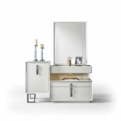 Kommode Weiß Luxus Holzmöbel Design Moderne Schlafzimmer Einrichtung stilvolle