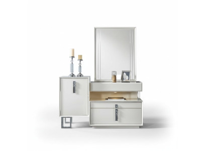 Kommode Weiß Luxus Holzmöbel Design Moderne Schlafzimmer Einrichtung stilvolle